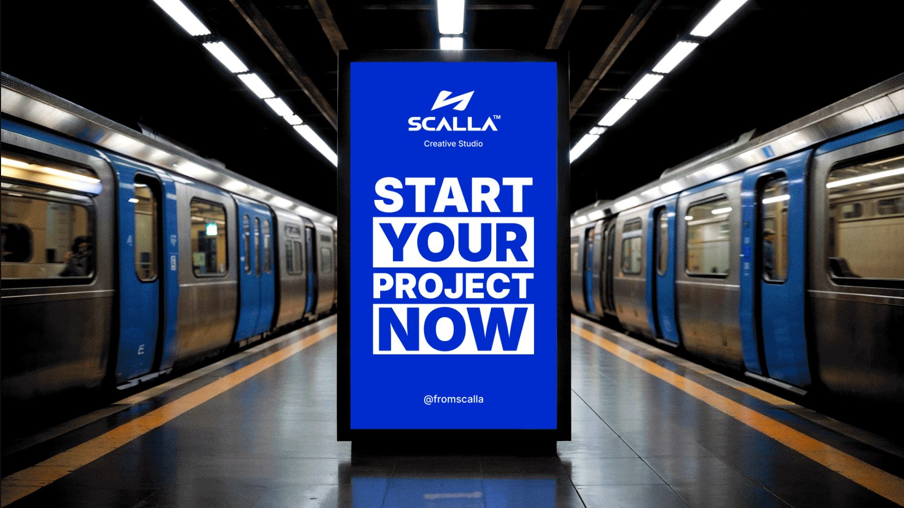 SCALLA campanha no metro